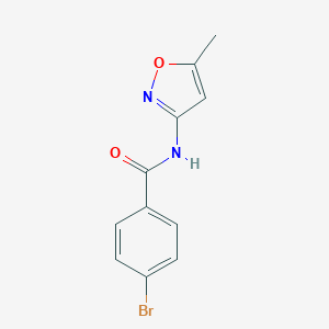 molecular formula C11H9BrN2O2 B312621 4-bromo-N-(5-methyl-1,2-oxazol-3-yl)benzamide 