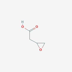 molecular formula C4H6O3 B3126298 2-(环氧乙烷-2-基)乙酸 CAS No. 33278-09-0