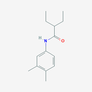 molecular formula C14H21NO B312630 N-(3,4-dimethylphenyl)-2-ethylbutanamide 