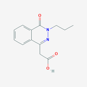 molecular formula C13H14N2O3 B3126302 (4-Oxo-3-propyl-3,4-dihydro-phthalazin-1-yl)-acetic acid CAS No. 332886-36-9