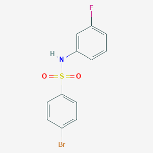 molecular formula C12H9BrFNO2S B312633 4-bromo-N-(3-fluorophenyl)benzenesulfonamide 