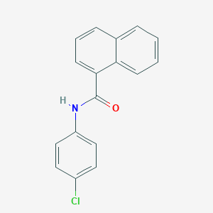 molecular formula C17H12ClNO B312634 N-(4-chlorophenyl)naphthalene-1-carboxamide 