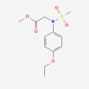 Methyl N-(4-ethoxyphenyl)-N-(methylsulfonyl)glycinate