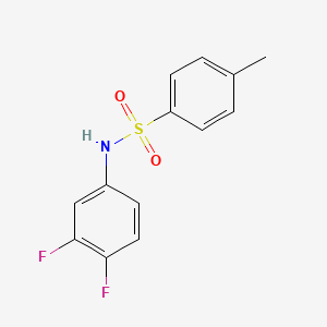 molecular formula C13H11F2NO2S B3126374 N-(3,4-difluorophenyl)-4-methylbenzenesulfonamide CAS No. 333430-39-0