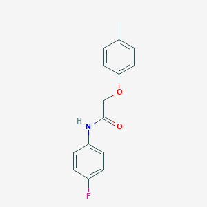 molecular formula C15H14FNO2 B312638 N-(4-fluorophenyl)-2-(4-methylphenoxy)acetamide 
