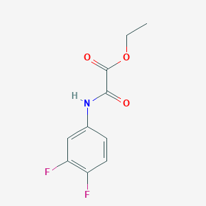 molecular formula C10H9F2NO3 B3126383 Ethyl [(3,4-difluorophenyl)amino](oxo)acetate CAS No. 333441-81-9