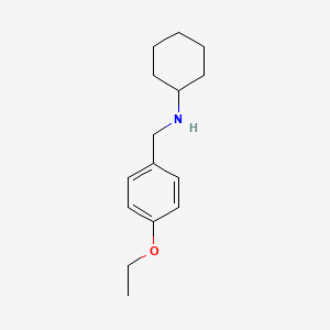 molecular formula C15H23NO B3126409 Cyclohexyl-(4-ethoxy-benzyl)-amine CAS No. 333755-95-6