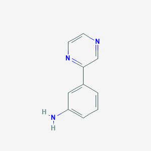 molecular formula C10H9N3 B3126422 3-(吡嗪-2-基)苯胺 CAS No. 333792-60-2