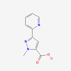 1-methyl-3-(pyridin-2-yl)-1H-pyrazole-5-carboxylic acid