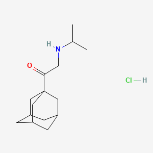 molecular formula C15H26ClNO B3126474 1-(1-Adamantyl)-2-(isopropylamino)ethanone hydrochloride CAS No. 33447-62-0