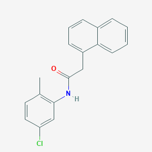 molecular formula C19H16ClNO B312649 N-(5-chloro-2-methylphenyl)-2-(1-naphthyl)acetamide 