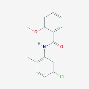 molecular formula C15H14ClNO2 B312650 N-(5-chloro-2-methylphenyl)-2-methoxybenzamide 