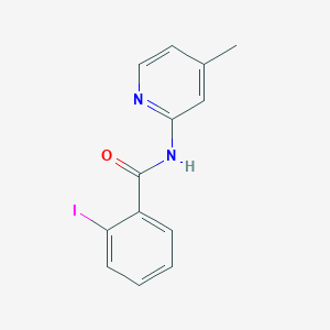 molecular formula C13H11IN2O B312655 2-iodo-N-(4-methylpyridin-2-yl)benzamide 