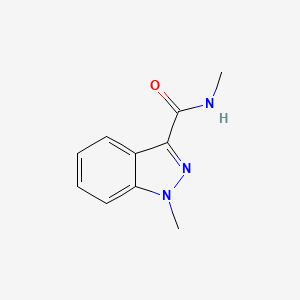 molecular formula C10H11N3O B3126574 N,1-二甲基-1H-吲唑-3-甲酰胺 CAS No. 335030-25-6