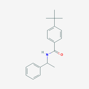 molecular formula C19H23NO B312658 4-tert-butyl-N-(1-phenylethyl)benzamide 