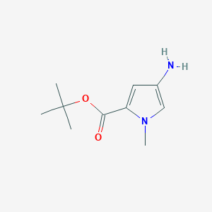 molecular formula C10H16N2O2 B3126586 tert-Butyl 4-amino-1-methyl-1H-pyrrole-2-carboxylate CAS No. 335059-71-7