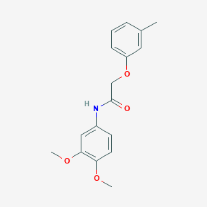 molecular formula C17H19NO4 B312659 N-(3,4-dimethoxyphenyl)-2-(3-methylphenoxy)acetamide 