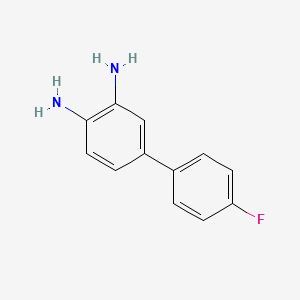 molecular formula C12H11FN2 B3126630 [1,1'-Biphenyl]-3,4-diamine, 4'-fluoro- CAS No. 335259-27-3