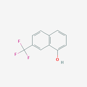 molecular formula C11H7F3O B3126636 7-(Trifluoromethyl)naphthalen-1-ol CAS No. 33533-46-9