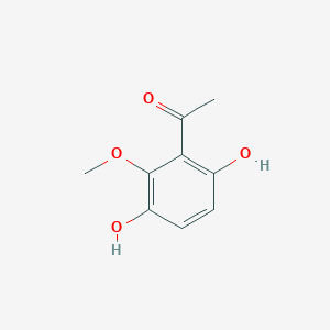 molecular formula C9H10O4 B3126637 1-(3,6-Dihydroxy-2-methoxyphenyl)ethanone CAS No. 33539-20-7