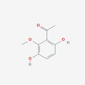 molecular formula C9H10O4 B3126637 1-(3,6-二羟基-2-甲氧基苯基)乙酮 CAS No. 33539-20-7