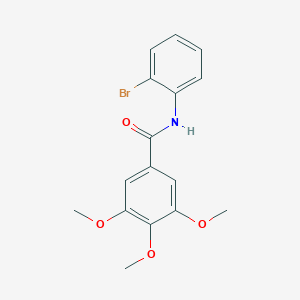 molecular formula C16H16BrNO4 B312664 N-(2-bromophenyl)-3,4,5-trimethoxybenzamide 