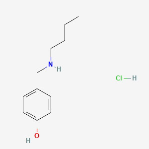 molecular formula C11H18ClNO B3126658 4-[(Butylamino)methyl]phenol hydrochloride CAS No. 33597-22-7