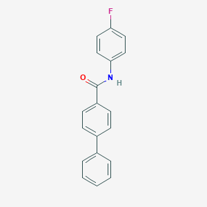molecular formula C19H14FNO B312667 N-(4-fluorophenyl)-4-biphenylcarboxamide 