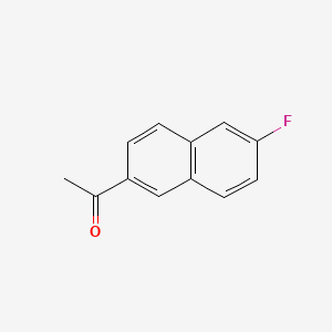 molecular formula C12H9FO B3126682 1-(6-Fluoronaphthalen-2-yl)ethanone CAS No. 33627-02-0
