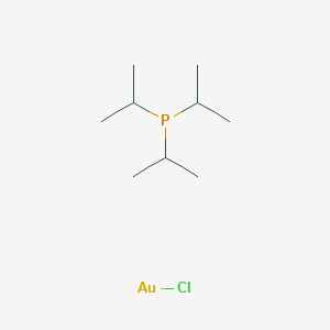 molecular formula C9H21AuClP B3126690 Chloro(triisopropylphosphine)gold CAS No. 33659-45-9