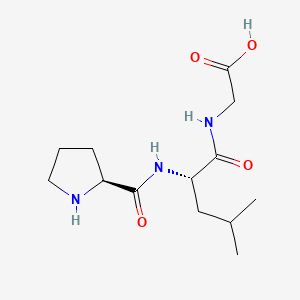 molecular formula C13H23N3O4 B3126706 Prolyl-leucyl-glycine CAS No. 33676-42-5