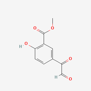 molecular formula C10H8O5 B3126755 2-羟基-5-(2-氧代乙酰基)苯甲酸甲酯 CAS No. 33778-96-0