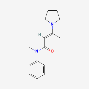 (E)-N-methyl-N-phenyl-3-pyrrolidin-1-ylbut-2-enamide