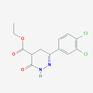 Ethyl 6-(3,4-dichlorophenyl)-3-oxo-2,3,4,5-tetrahydro-4-pyridazinecarboxylate