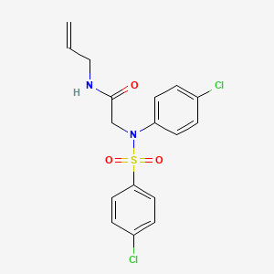 N-allyl-2-{4-chloro[(4-chlorophenyl)sulfonyl]anilino}acetamide