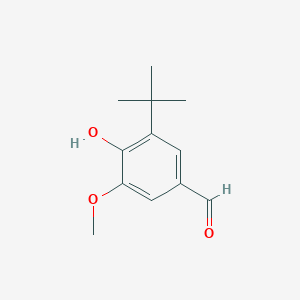 Benzaldehyde, 3-(1,1-dimethylethyl)-4-hydroxy-5-methoxy-