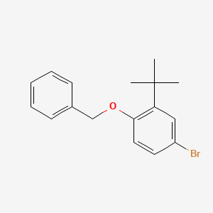 molecular formula C17H19BrO B3126838 1-Benzyloxy-4-bromo-2-tert-butyl-benzene CAS No. 33839-12-2