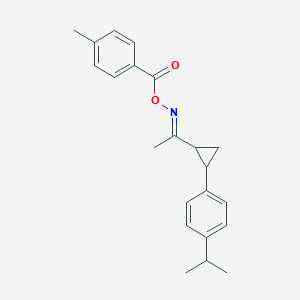 1-Isopropyl-4-(2-{[(4-methylbenzoyl)oxy]ethanimidoyl}cyclopropyl)benzene