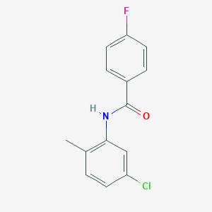 molecular formula C14H11ClFNO B312687 N-(5-chloro-2-methylphenyl)-4-fluorobenzamide 