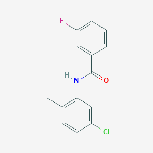 molecular formula C14H11ClFNO B312688 N-(5-chloro-2-methylphenyl)-3-fluorobenzamide 