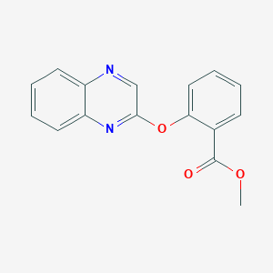molecular formula C16H12N2O3 B3126962 2-(2-喹喔啉氧基)苯甲酸甲酯 CAS No. 338394-68-6