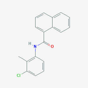 molecular formula C18H14ClNO B312706 N-(3-chloro-2-methylphenyl)naphthalene-1-carboxamide 