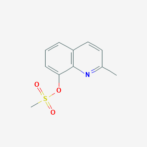 molecular formula C11H11NO3S B312708 2-Methyl-8-quinolinyl methanesulfonate 