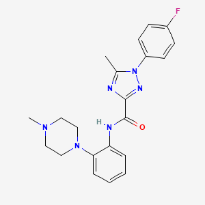 1-(4-fluorophenyl)-5-methyl-N-[2-(4-methylpiperazino)phenyl]-1H-1,2,4-triazole-3-carboxamide