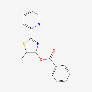 5-Methyl-2-(2-pyridinyl)-1,3-thiazol-4-yl benzenecarboxylate
