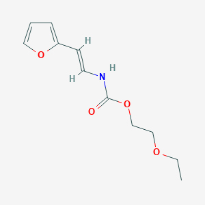 molecular formula C11H15NO4 B3127114 2-Ethoxyethyl N-(2-(2-furyl)vinyl)carbamate CAS No. 338399-67-0