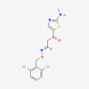 3-[2-(methylamino)-1,3-thiazol-5-yl]-3-oxopropanal O-(2,6-dichlorobenzyl)oxime