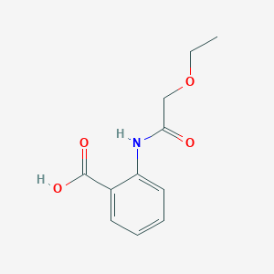molecular formula C11H13NO4 B312717 2-[(Ethoxyacetyl)amino]benzoic acid 