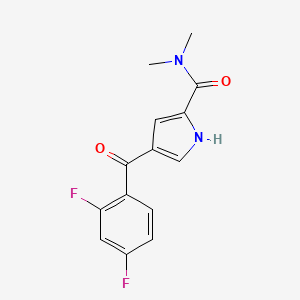 4-(2,4-difluorobenzoyl)-N,N-dimethyl-1H-pyrrole-2-carboxamide