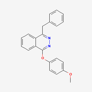 molecular formula C22H18N2O2 B3127189 1-Benzyl-4-(4-methoxyphenoxy)phthalazine CAS No. 338404-26-5